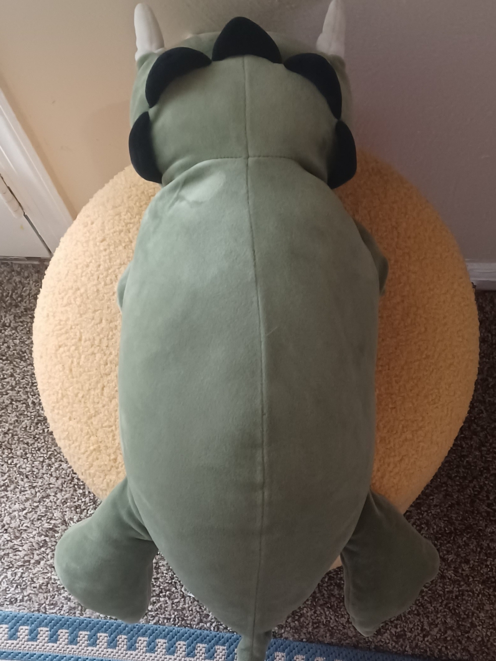 Pillowfort Green Plush Dinosaur Weighted Animal - Picture 3 of 7
